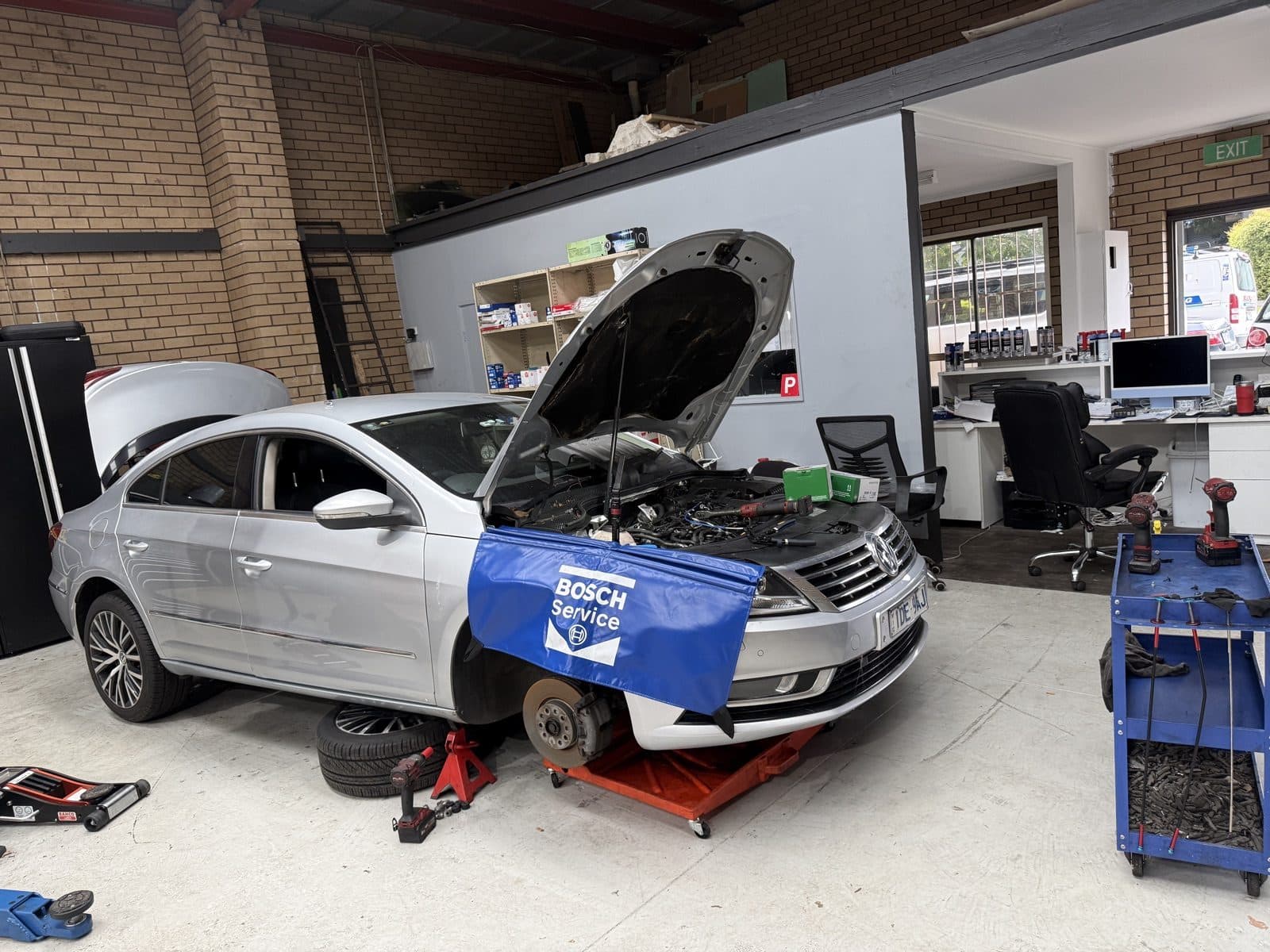 Vehicle repair supported by workshop facilities in Alphington